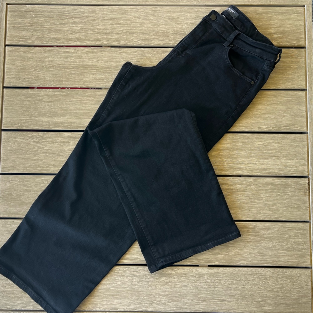 Liverpool Women's Black Wide-Leg Jeans
